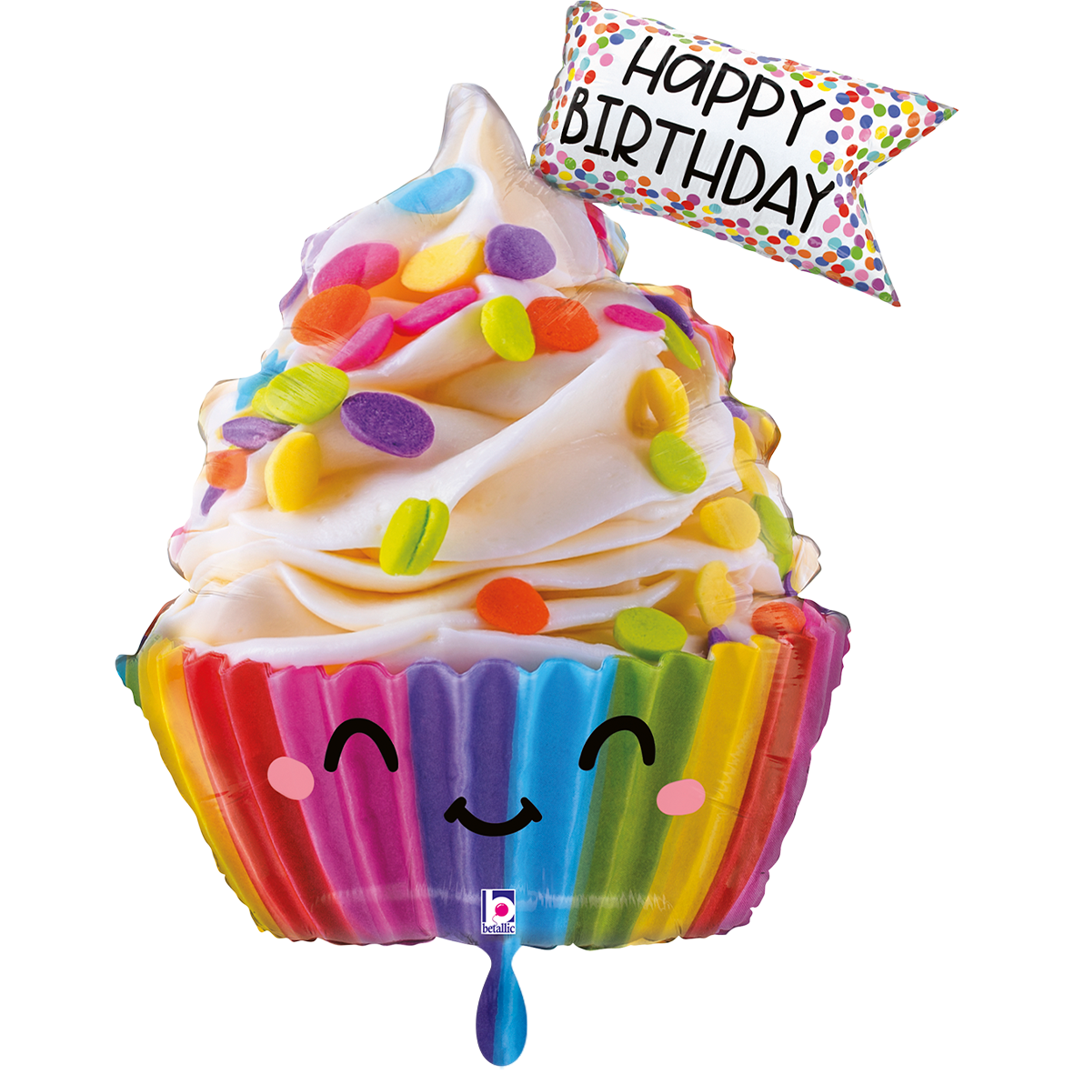 1 Balloon XXL - Cute Cupcake Birthday