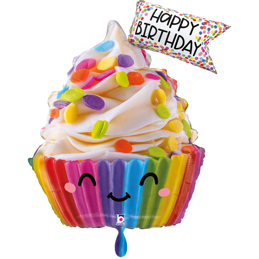 1 Balloon XXL - Cute Cupcake Birthday