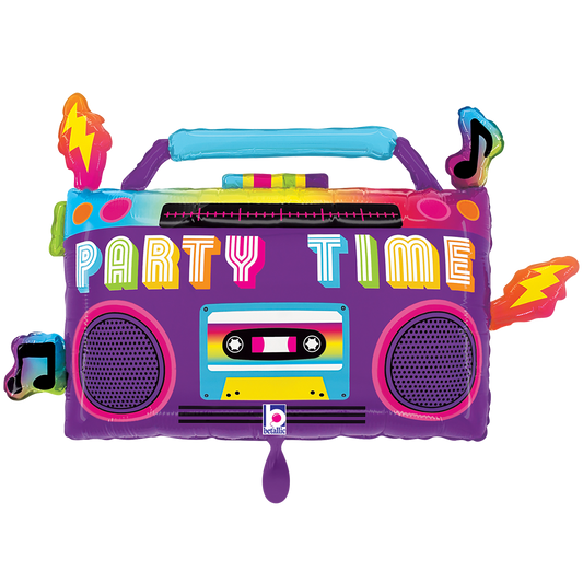 1 Balloon XXL - Party Time Boom Box