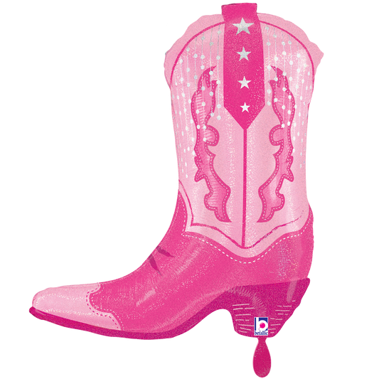 1 Balloon XXL - Pink Cowgirl Boot