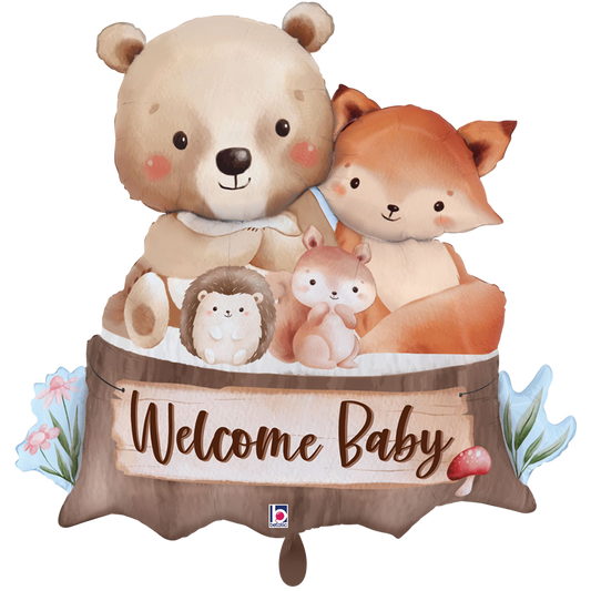 1 Balloon XXL - Woodland Welcome Baby