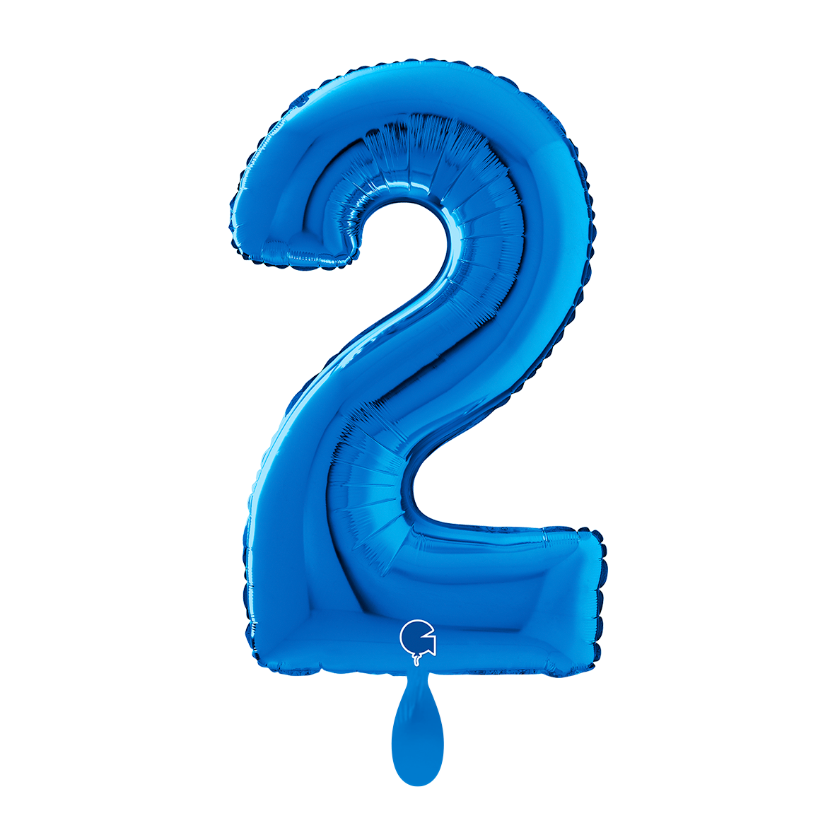 1 Balloon XL - Number 2 - Blue