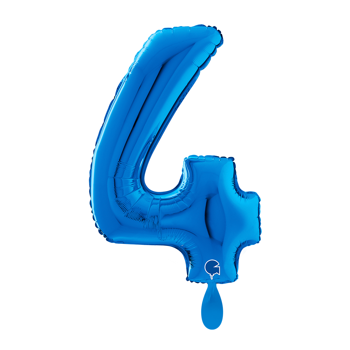 1 Balloon XL - Number 4 - Blue