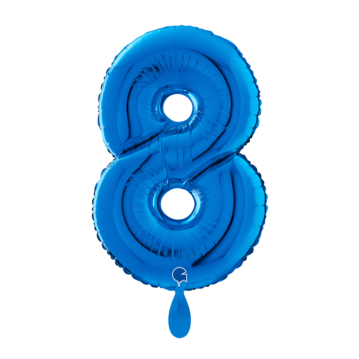 1 Balloon XL - Number 8 - Blue