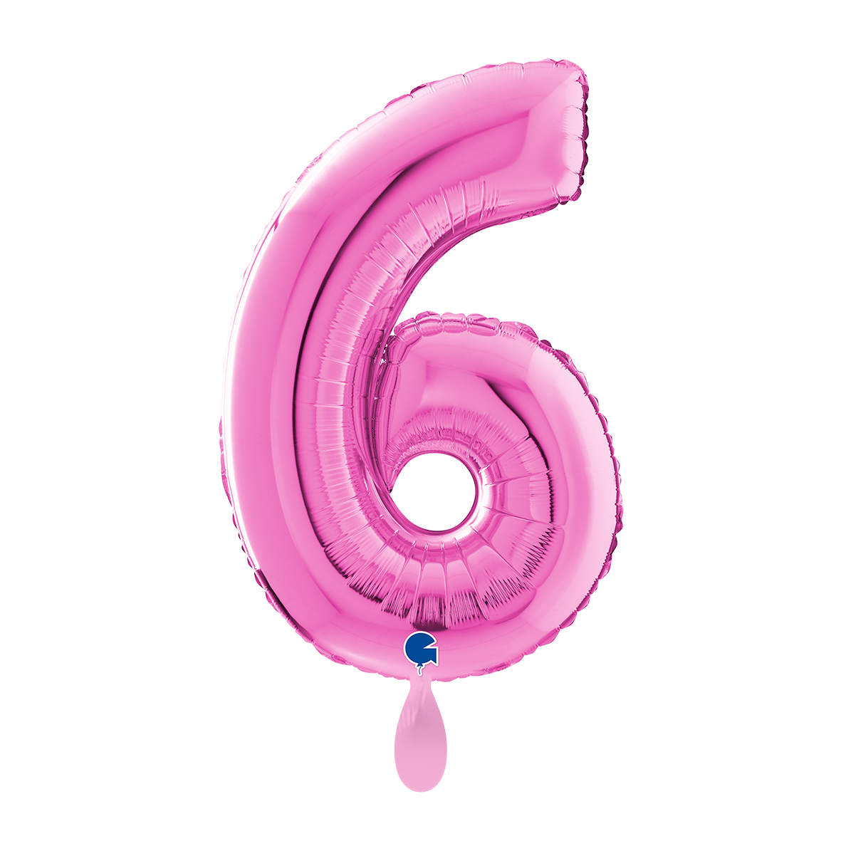 1 Balloon XL - Number 6 - Fuxia
