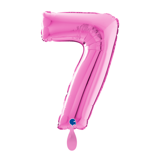 1 Balloon XL - Number 7 - Fuxia