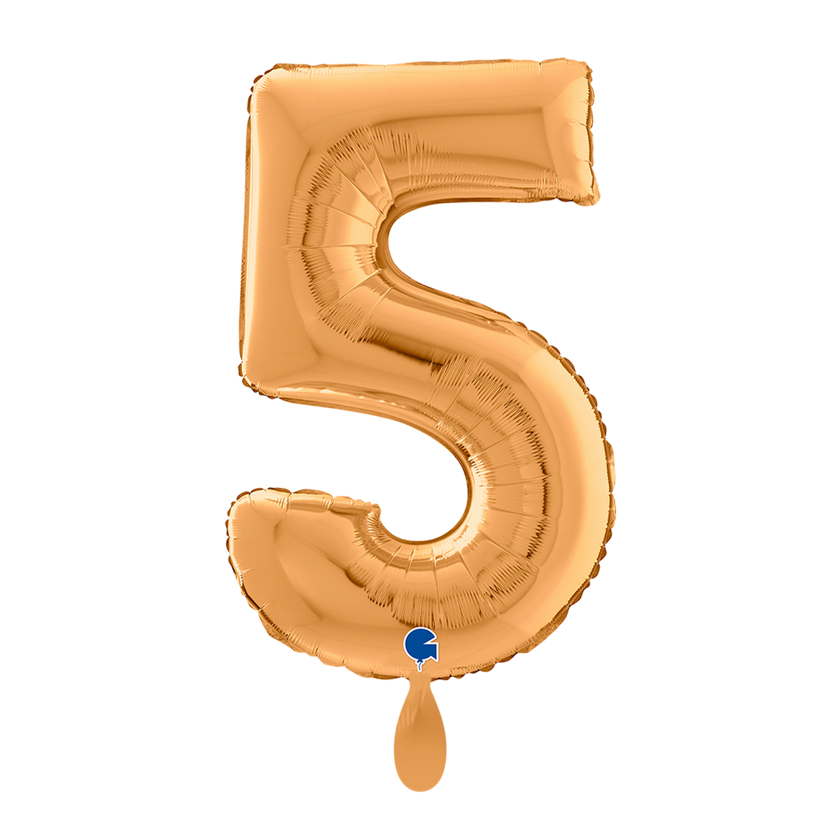 1 Balloon XL - Number 5 - Gold