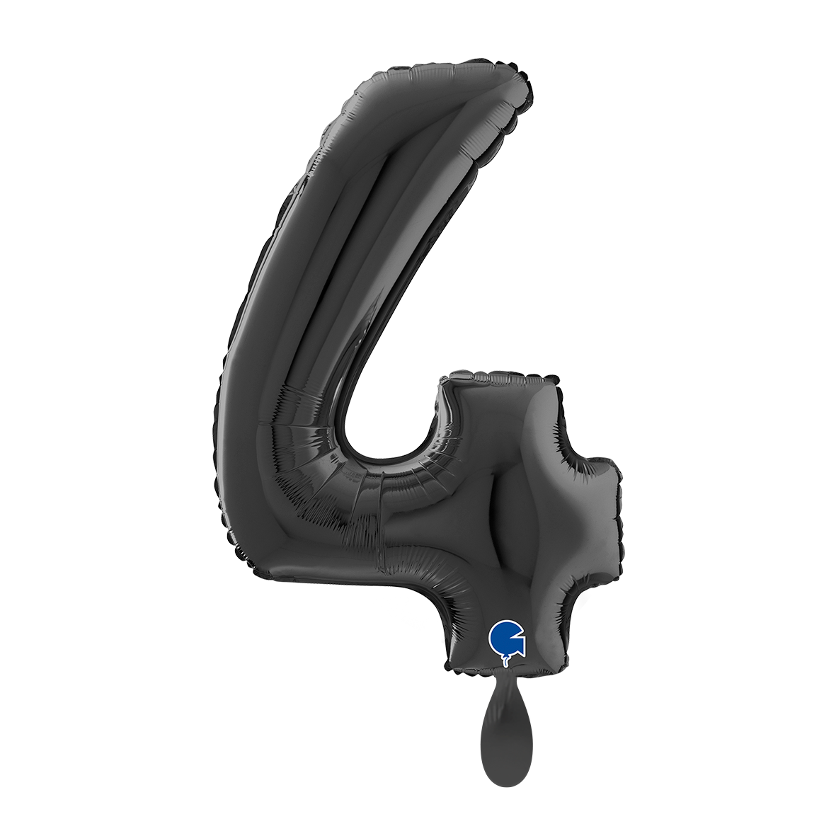 1 Balloon XL - Number 4 - Black