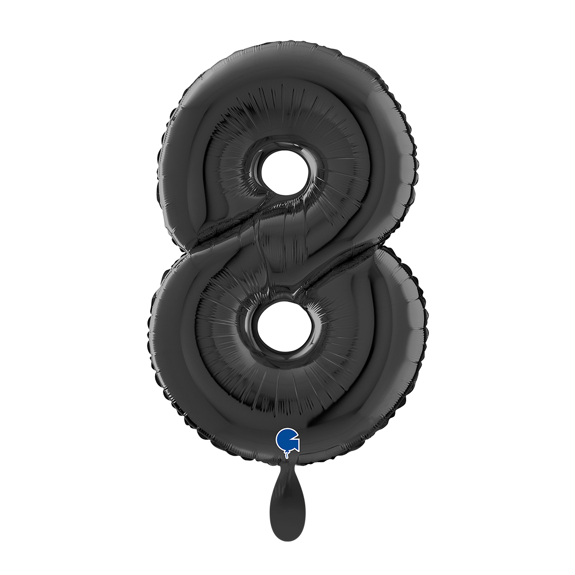 1 Balloon XL - Number 8 - Black