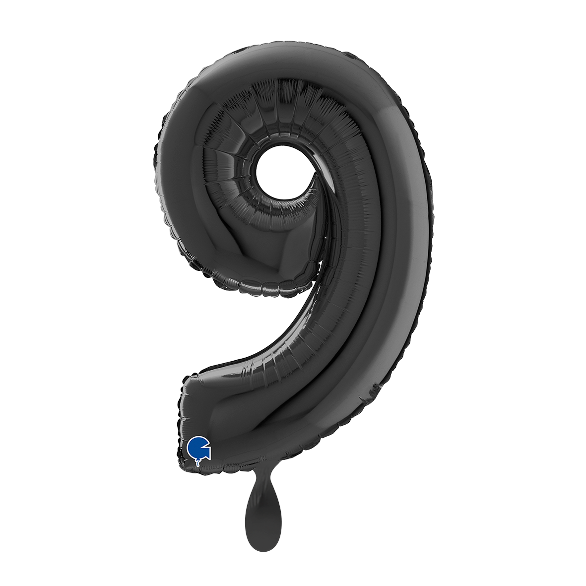 1 Balloon XL - Number 9 - Black