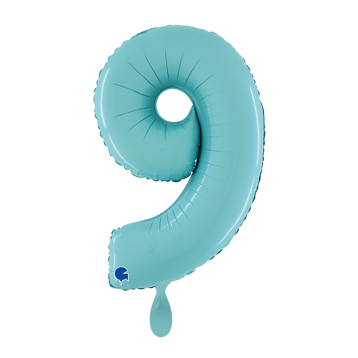 1 Balloon XL - Number 9 - Pastel Blue