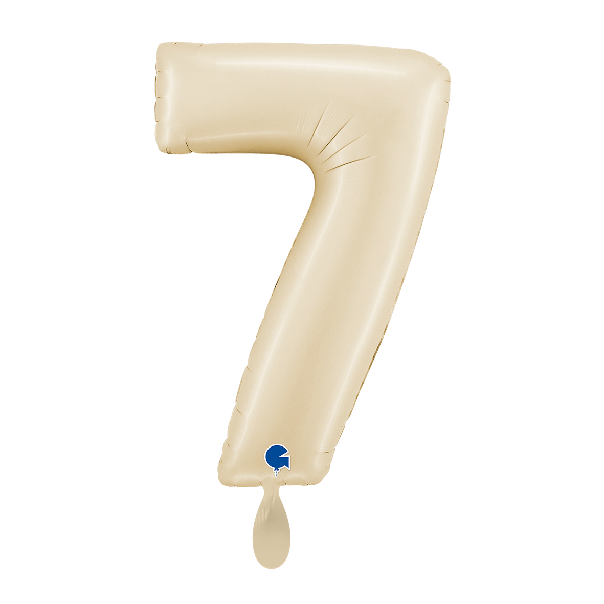 1 Balloon XL - Number 7 - Satin Cream