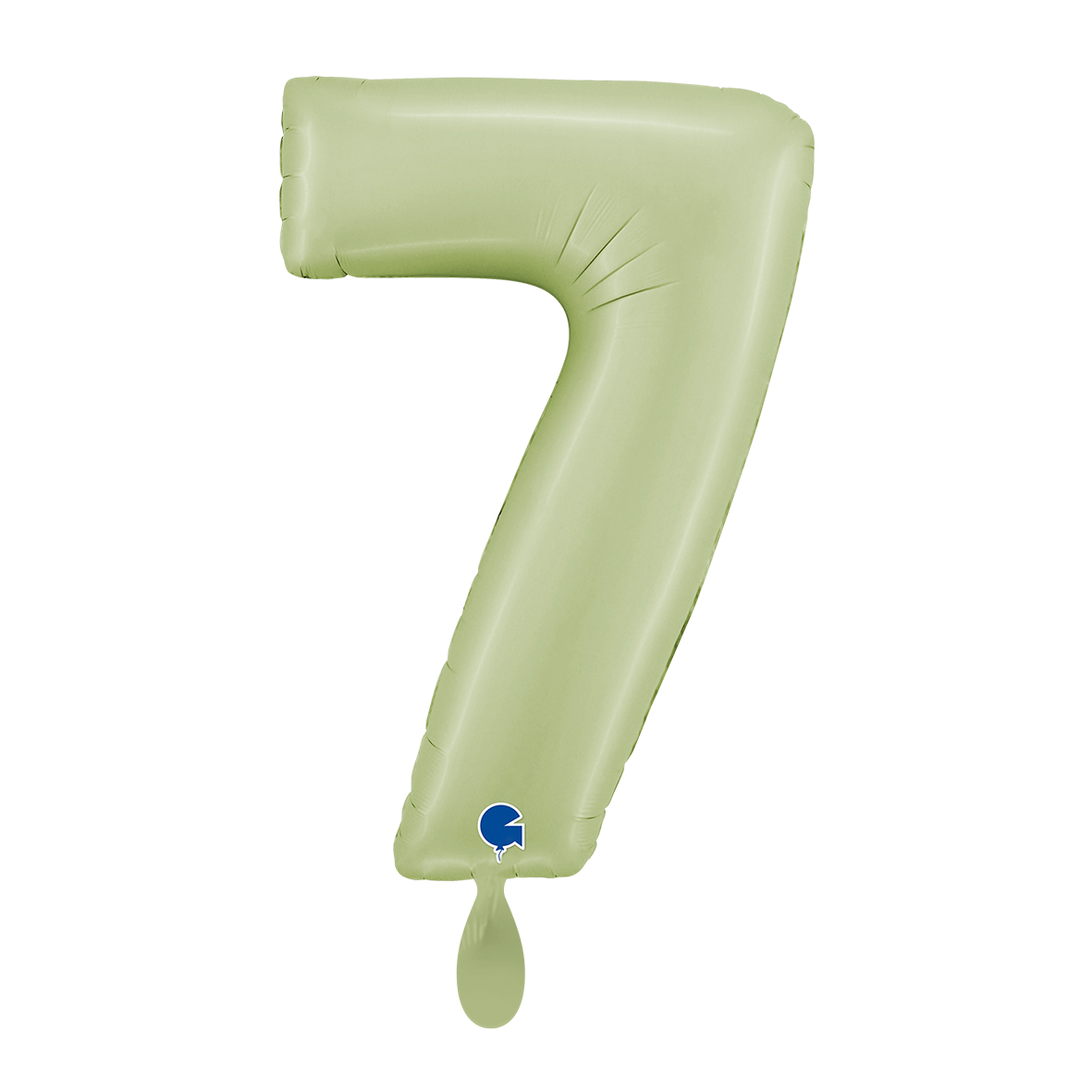 1 Balloon XL - Number 7 - Satin Olive Green