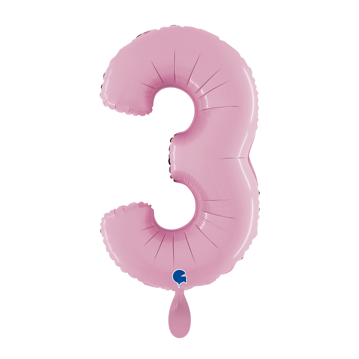 1 Balloon XL - Number 3 - Pastel Pink