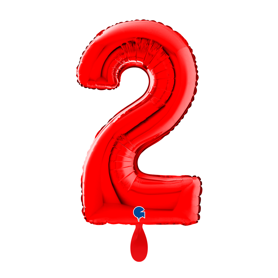1 Balloon XL - Number 2 - Red