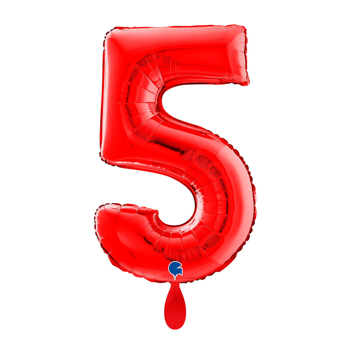1 Balloon XL - Number 5 - Red