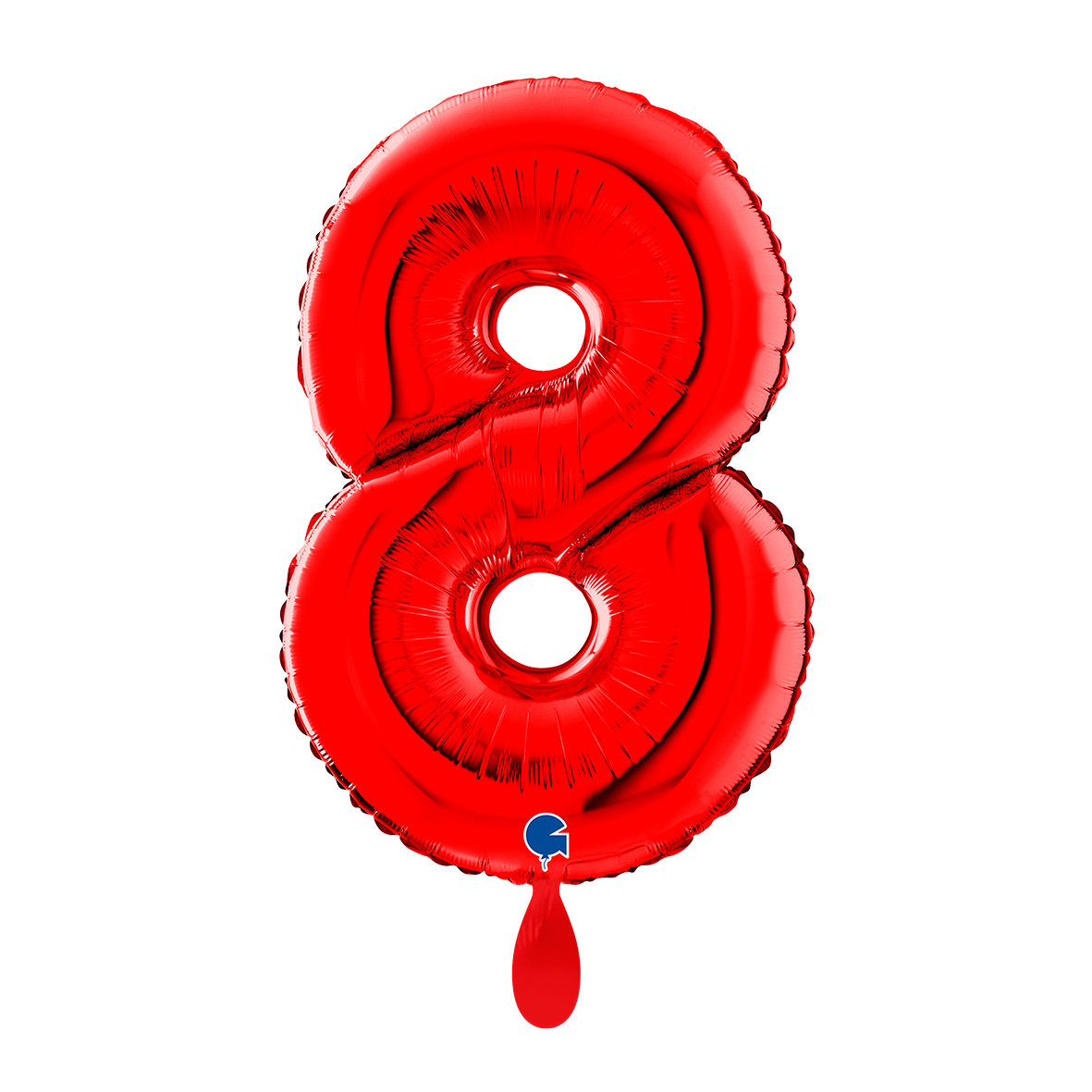 1 Balloon XL - Number 8 - Red