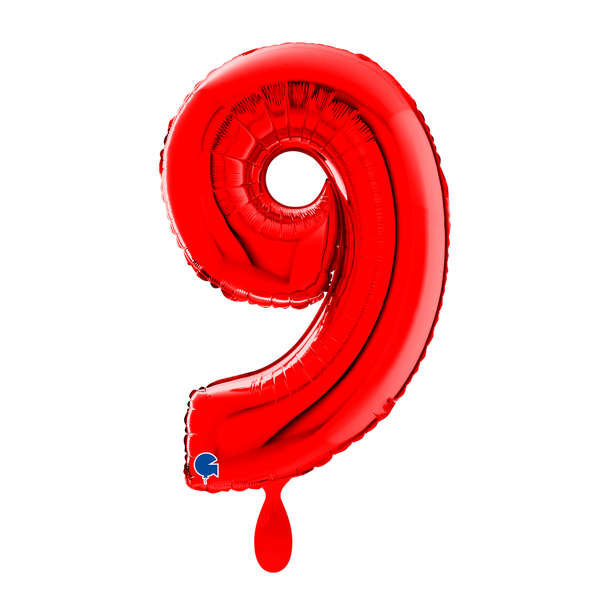 1 Balloon XL - Number 9 - Red