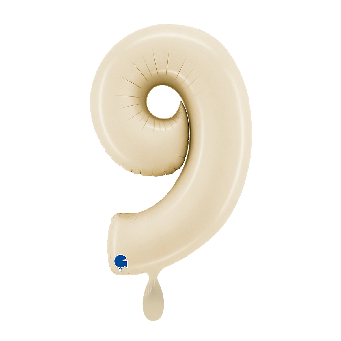 1 Balloon XL - Number 9 - Satin Cream