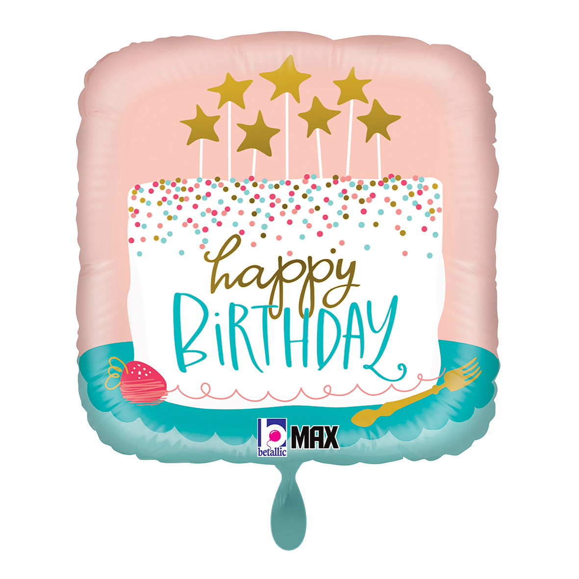 1 Balloon - Birthday Confetti Cake