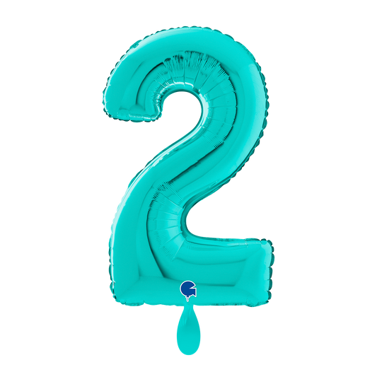 1 Balloon XL - Number 2 - Tiffany