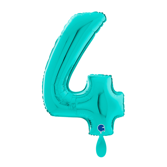 1 Balloon XL - Number 4 - Tiffany