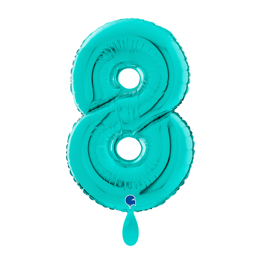 1 Balloon XL - Number 8 - Tiffany