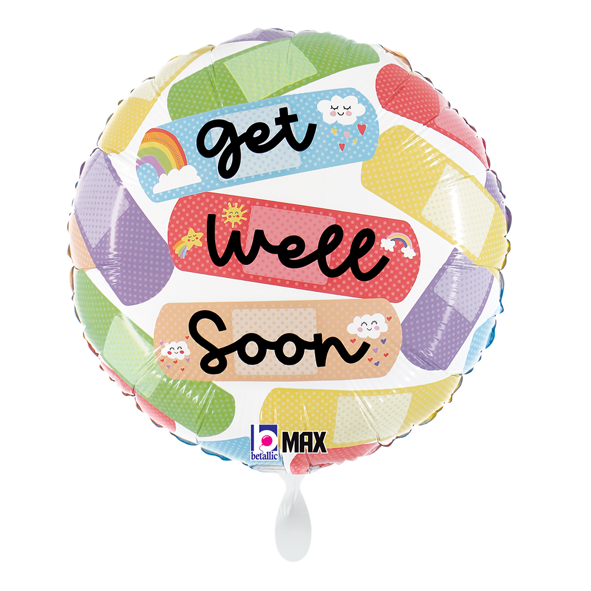 1 Balloon - Cheerful Get Well Bandaid