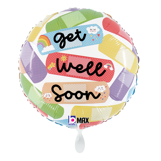 1 Balloon - Cheerful Get Well Bandaid