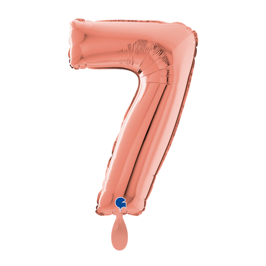 1 Balloon XL - Number 7 - Rose Gold