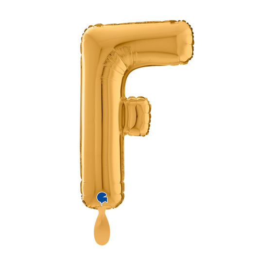 1 Balloon XL - Letter F - Gold