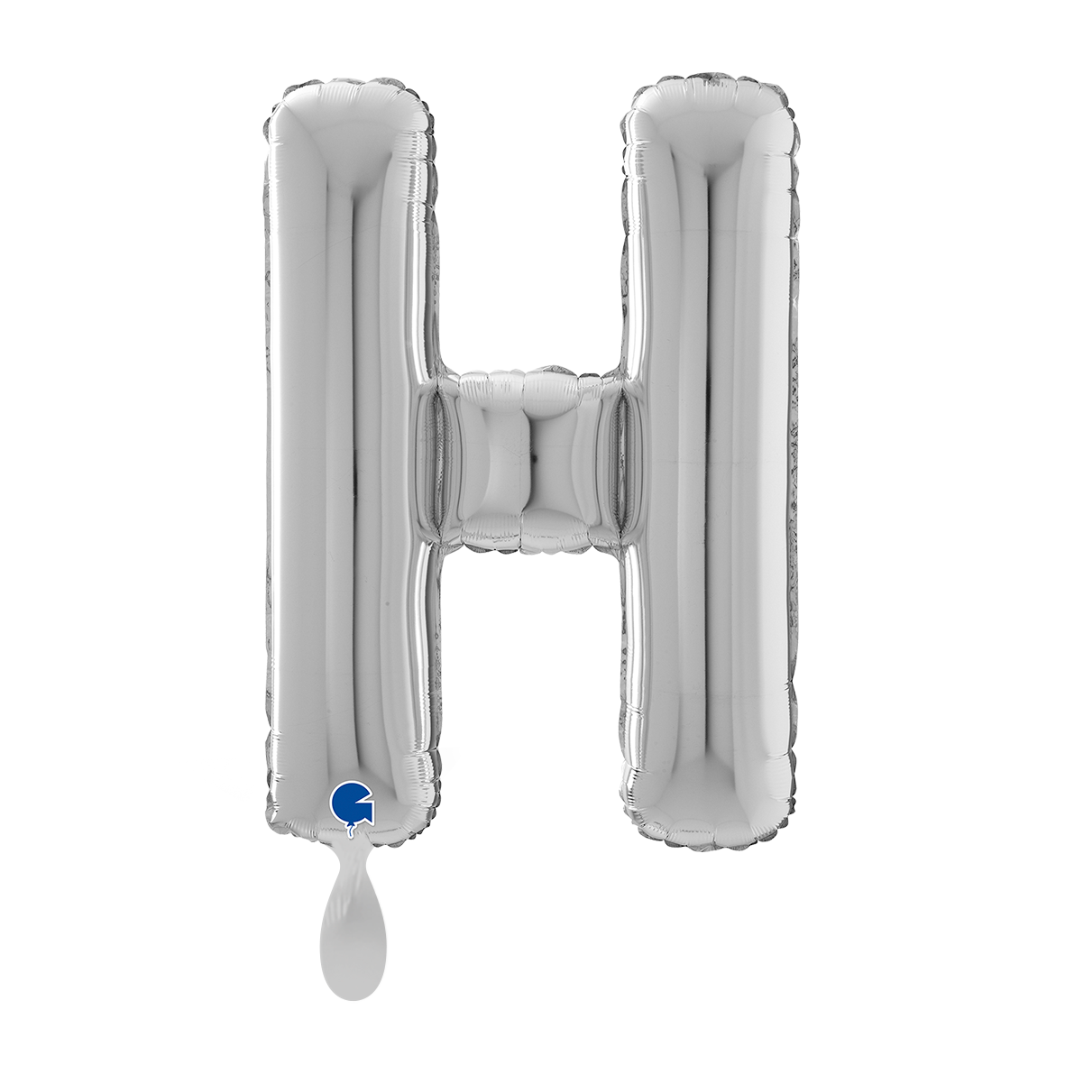 1 Balloon XL - Letter H - Silver