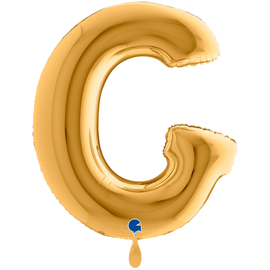 1 Balloon XXL - Letter G - Gold