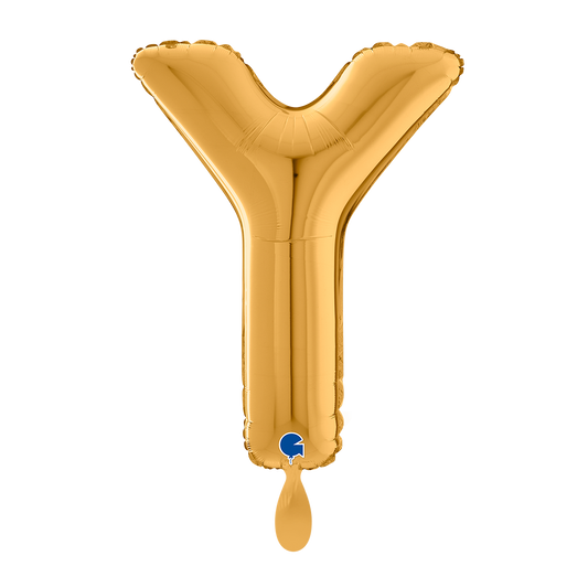 1 Balloon XL - Letter Y - Gold