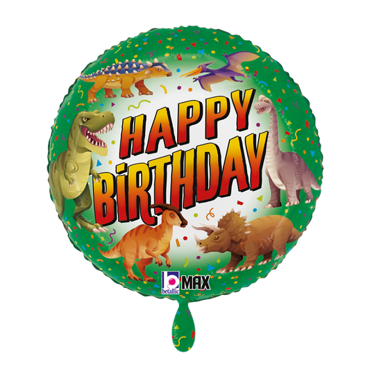 1 Balloon - Happy B-Day Dinosaur