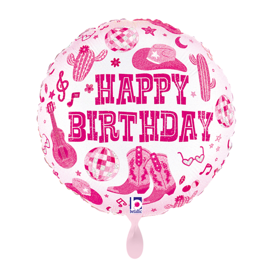 1 Balloon - Disco Cowgirl Birthday