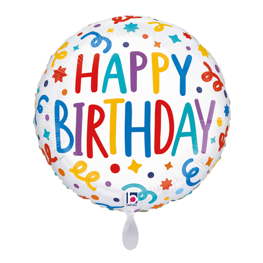 1 Balloon - Birthday Playful Streamers