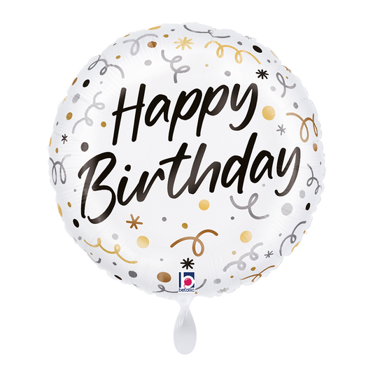 1 Balloon - Satin Birthday Streamers