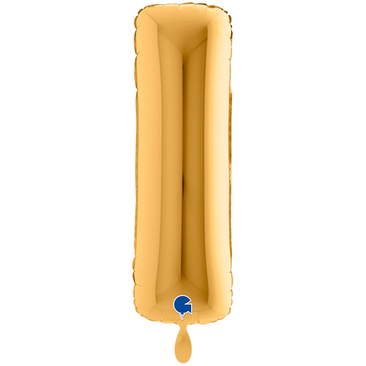 1 Balloon XXL - Letter I - Gold