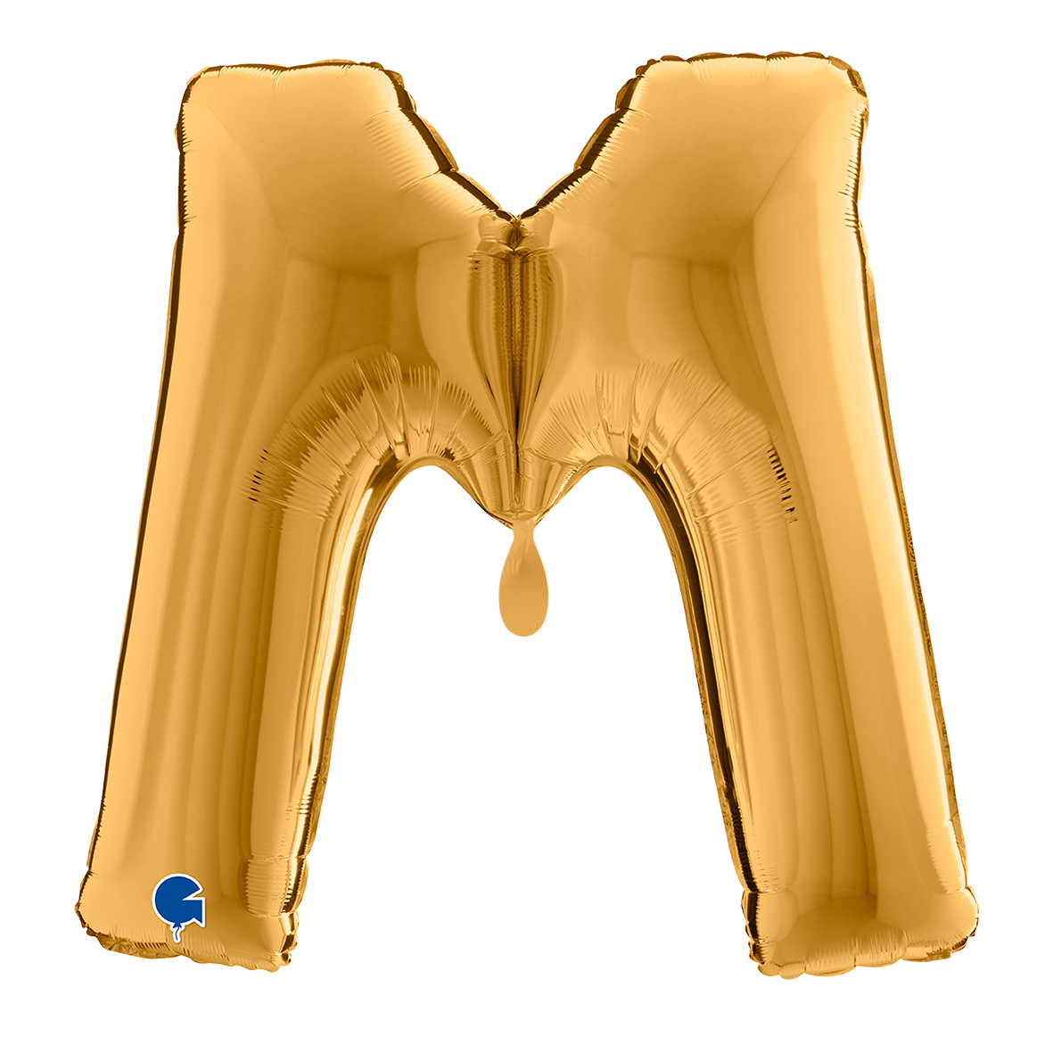 1 Balloon XXL - Letter M - Gold