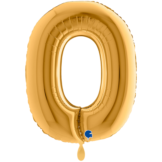 1 Balloon XXL - Letter O - Gold