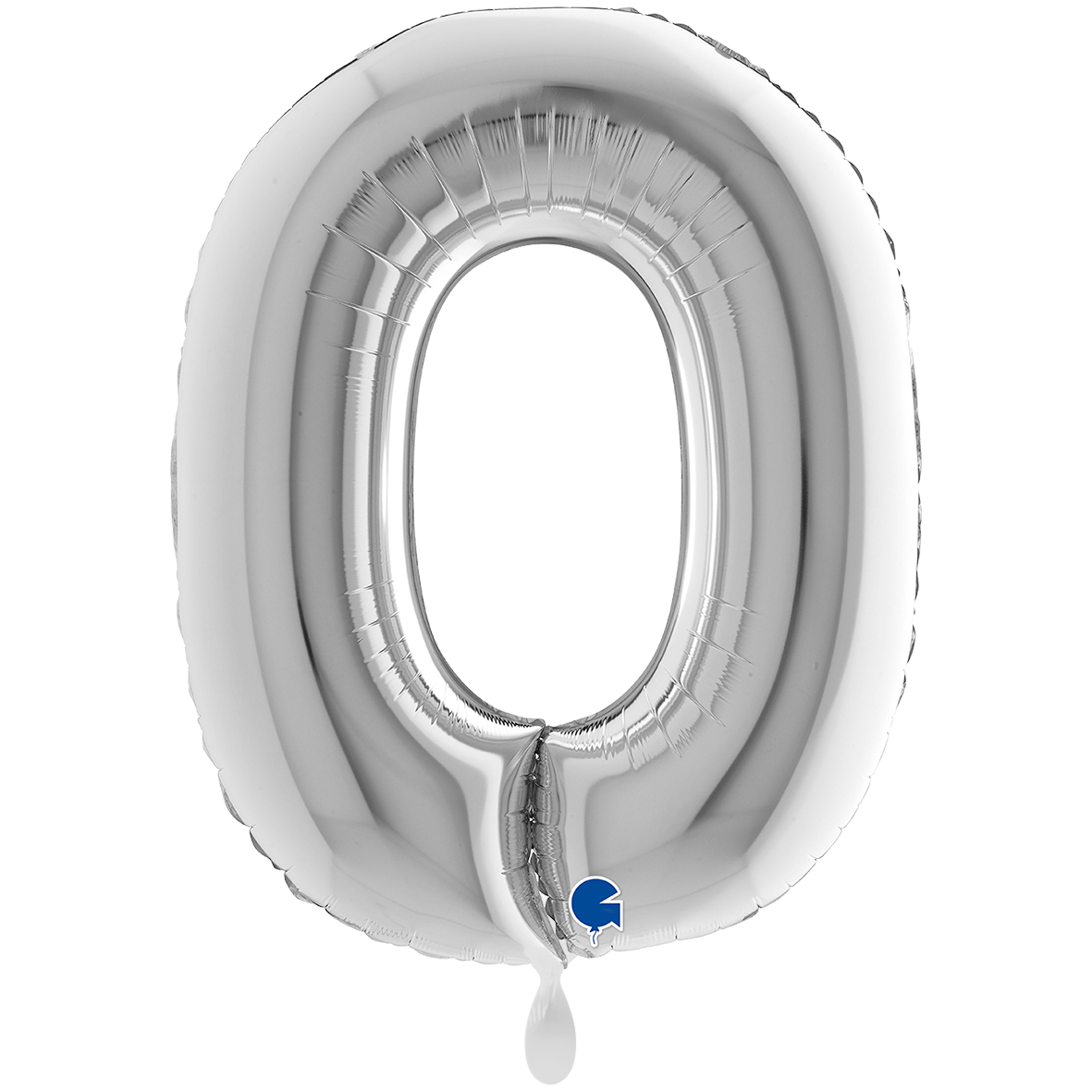 1 Balloon XXL - Letter O - Silver