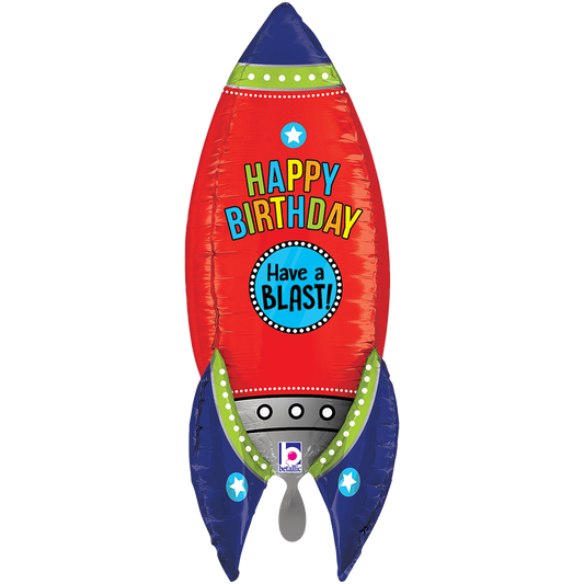 1 Balloon XXL - Dimensionals Blasting Birthday Rocket