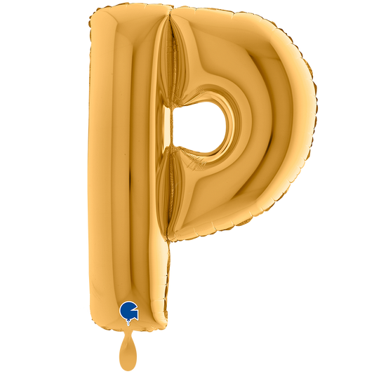 1 Balloon XXL - Letter P - Gold