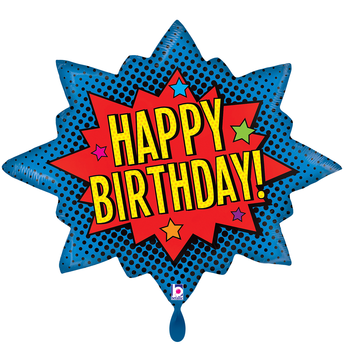 1 Balloon XXL - Superhero Birthday Burst