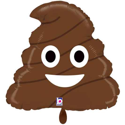 1 Balloon XXL - Emoji Poo