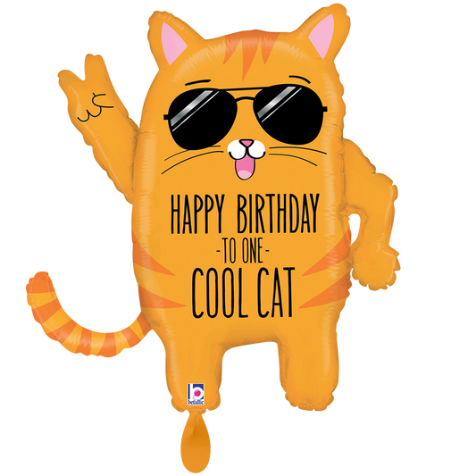 1 Balloon XXL - Cool Cat Birthday