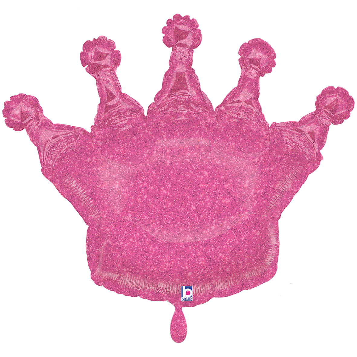 1 Balloon XXL - Glittering Crown - Pink