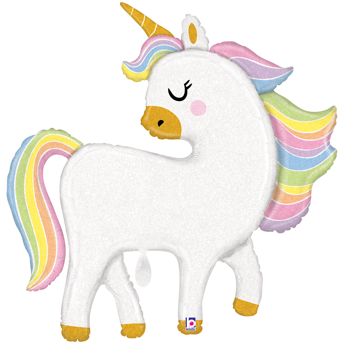 1 Balloon XXL - Glitter Pastel Unicorn