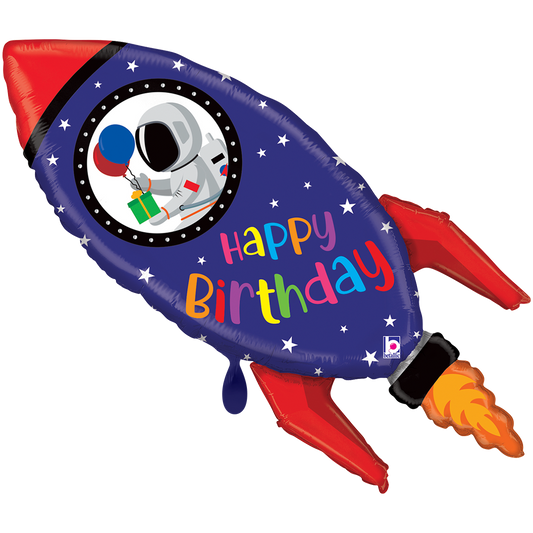 1 Balloon XXL - Birthday Rocket